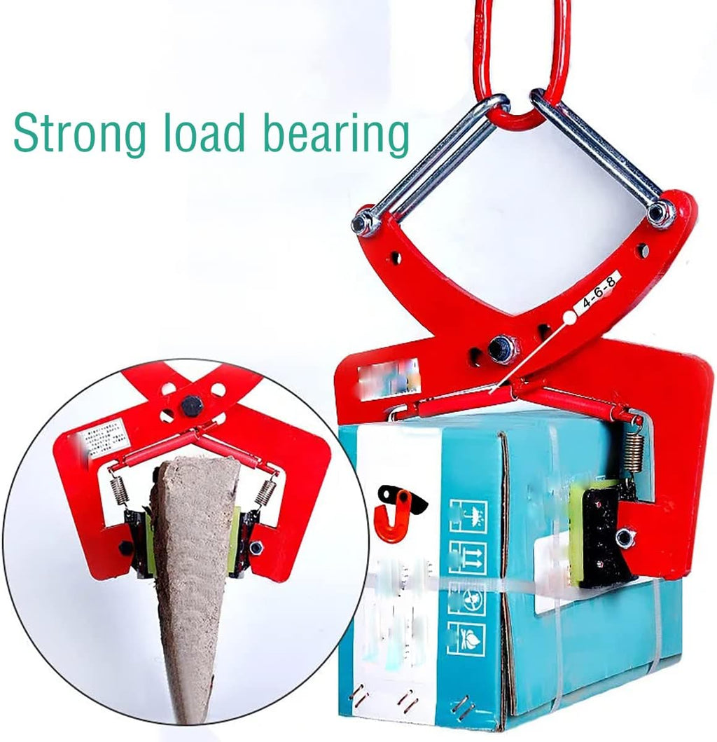 Stone Lifting Clamps, Vertical Steel Plate Lifting Clamps, Heavy-Duty Plate Pliers Clamp for Transporting Steel Plates and Transporting Hanging Stone,4in,280kg