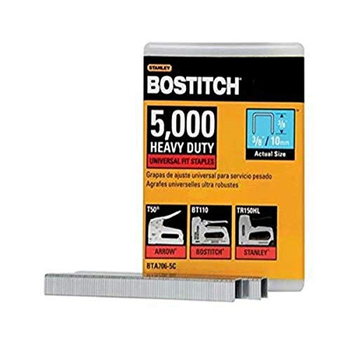 BOSTITCH BTA706-5C Heavy Duty Construction Staples, 3/8 x 2/5-Inch, 35000-Pack