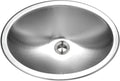 Houzer Opus Stainless Steel Bathroom Sink: 18 Inch Undermount Oval Bowl with Overflow Drain Assembly, Durable & Versatile, Essential for Home & Apartment: CHO-1800-1