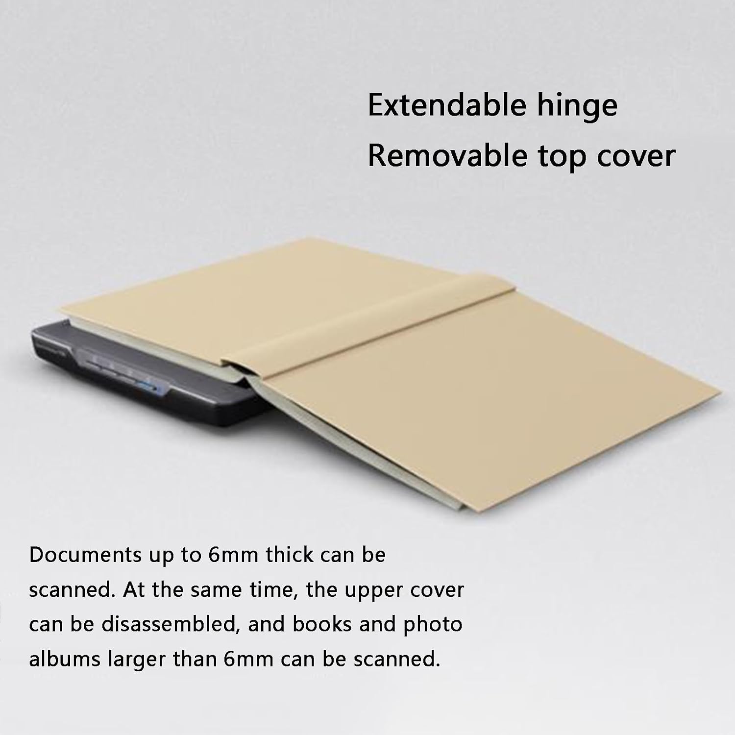 A4 Large Format Flatbed Scanner, Document & Photo & Book Scanner, Frameless, Auto-Scan, 4800 Dpi Optical Resolution, 9.9sec Fast Scan Speeds
