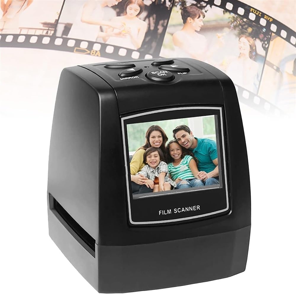 Film Slide Scanner,Negatives Scanner,Convert 135 Film/35mm Slide to JPG Digital Photos,Support USB Output