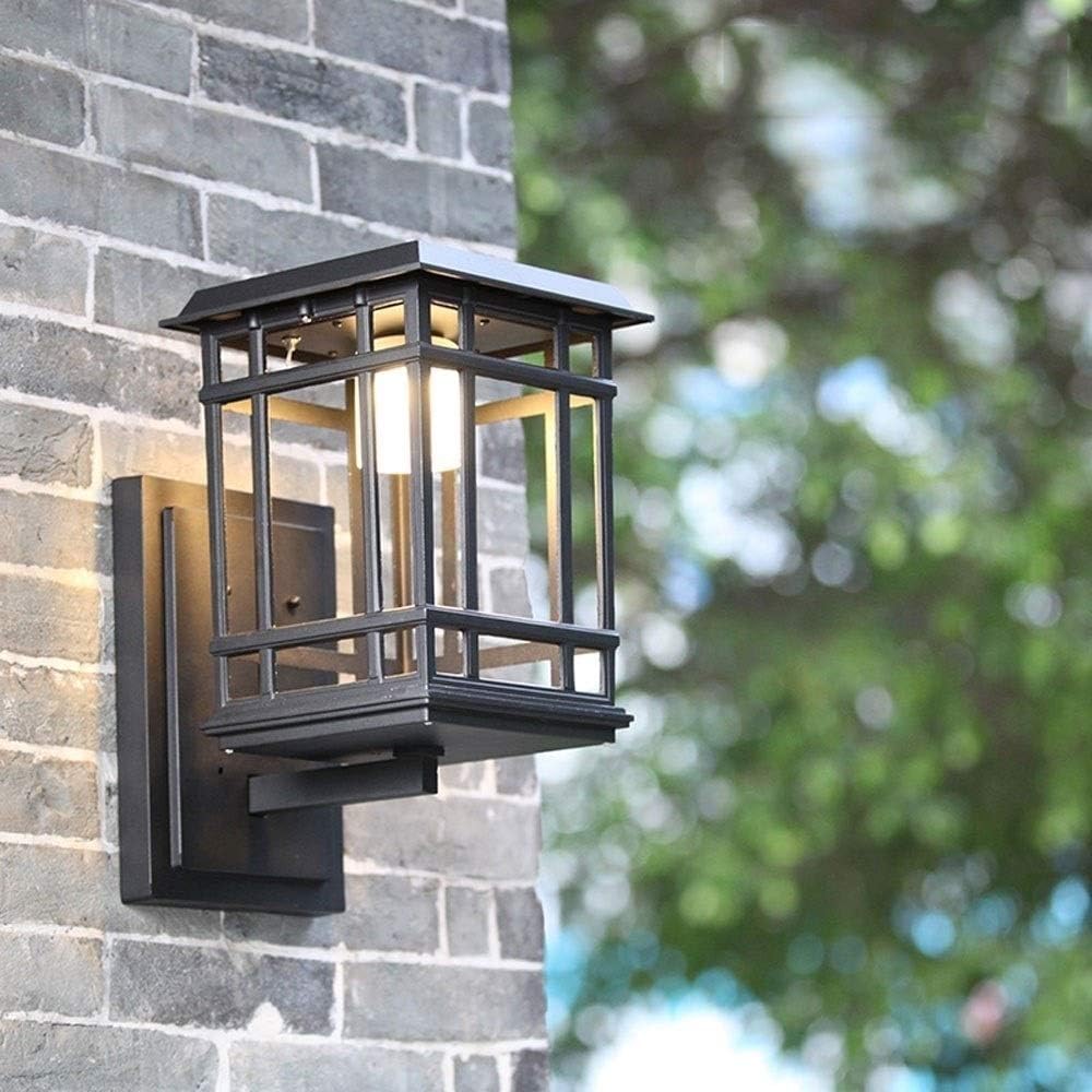 Wall Mounted Light Creative Wall Sconce IP65 Waterproof Solar Powered Wall Lantern LED Outdoor Wall Lamp Warm Light Wall Spotlight Courtyard Antirust Decoration Street Landscape Wall Lantern Rea