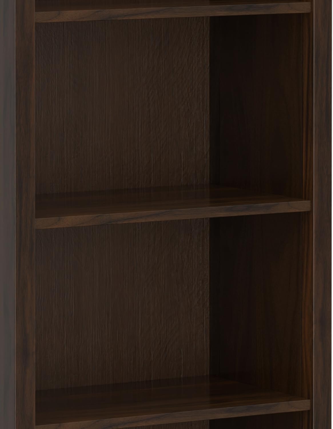 SIMPLIHOME Warm Shaker Desk and Bookcase Bundle - 48 inch Wide Solid Wood Transitional Desk with Drawers and 26 inch Wide 5-Shelf Bookcase in Tobacco Brown, Home Office Furniture (Set of 2)