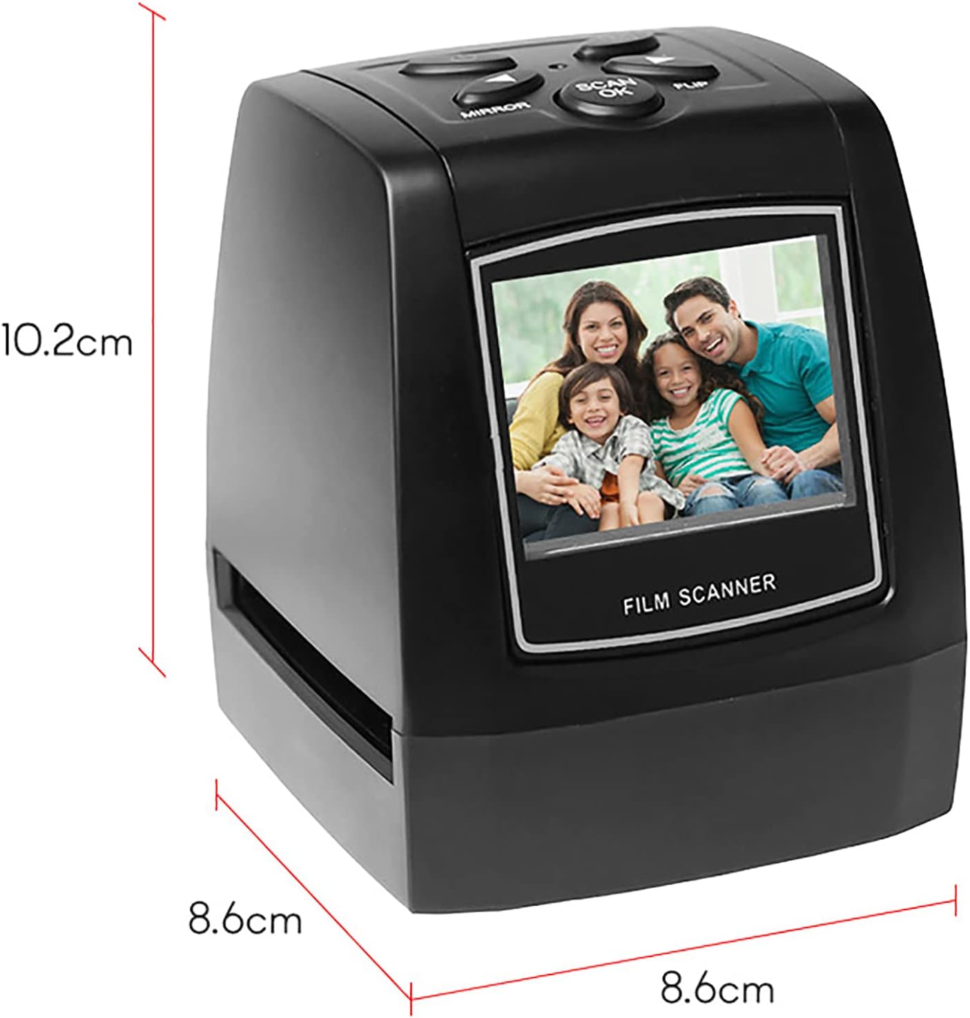 Negatives Scanner,Film Slide Scanner,Convert 135 Film/35mm Slide to JPG Digital Photos,Support USB Output,Works with Different Types