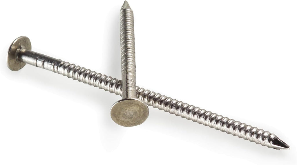 Simpson Strong-Tie S311ARNB Roofing Nail - 1-1/4 in. x 0.120 in. Annular Ring Shank Increases Withdrawal Resistance, Type 304 Stainless Steel, Diamond Point, Full Round Head (25 lb.)