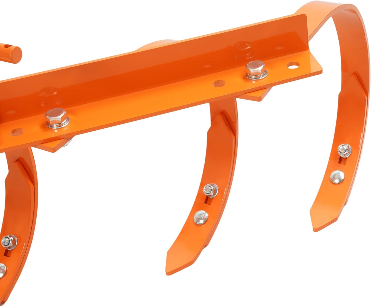 3 Point Cultivator 25-35 HP Category 1 Hitch Heavy Duty Tractor Attachment with 6 Spring Steel Shanks Powder-Coated Steel
