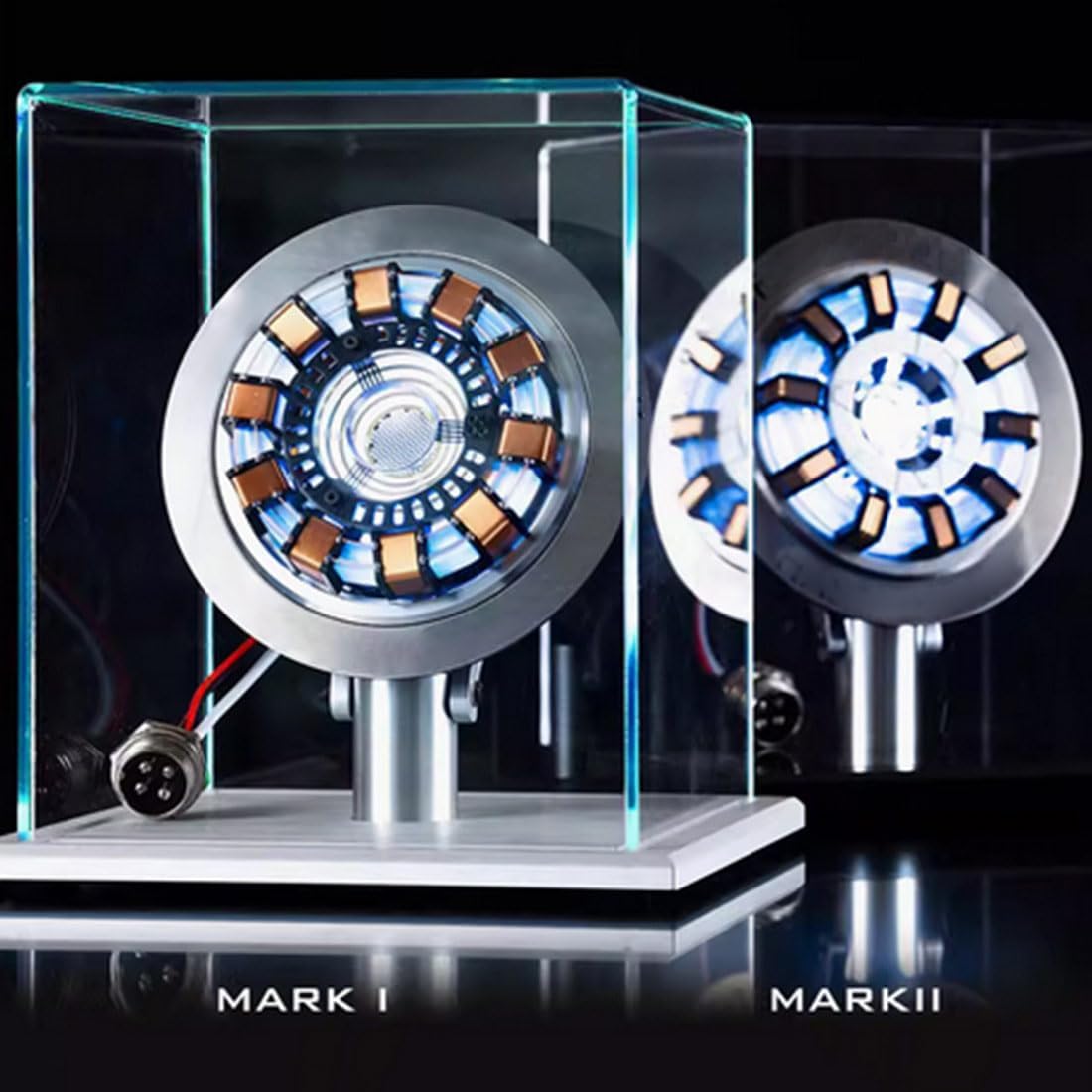 DIY Arc Reactor Model Toys, 1/1 Scale MK2 Arc Reactor Tech Desk Ornament Gift for Teen Adult (KIT Version/MK2 Youth Version)