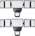 Olafus 130W Motion Sensor Outdoor Lights, 13000LM 2 Pack Motion Sensor Flood Light, Dusk to Dawn Outdoor Lighting, IP65 Waterproof Motion Detector Lights for Outside, Black