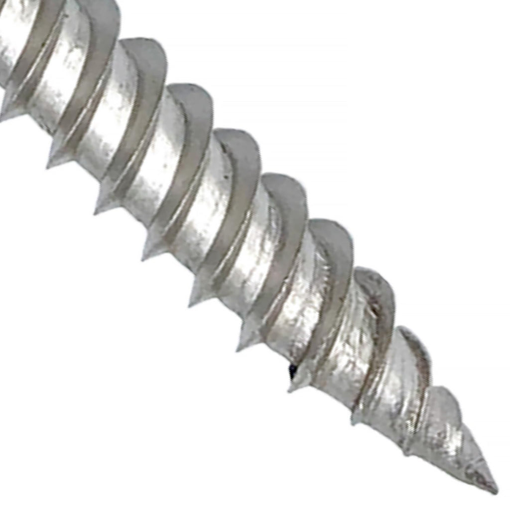 12 x 1-1/2' Brite White Stainless Steel Metal Roofing Screws - Hex Washer Head - Self-Piercing (SP) tip Metal to Wood siding Screws - 5/8' EPDM Washer. 1 x 250 Count Bag - 250 Screws