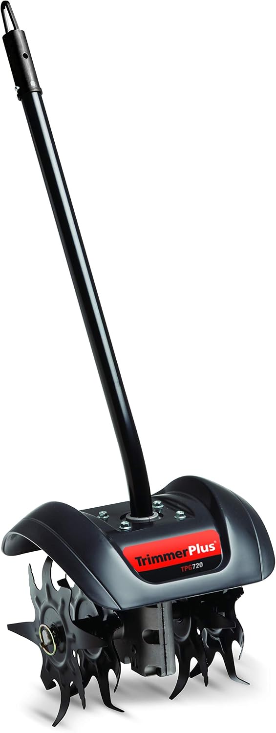 TrimmerPlus Garden Tiller, Cultivator Attachment for Compatible Gas Powered Multi-Use Outdoor Equipment (TPG720)