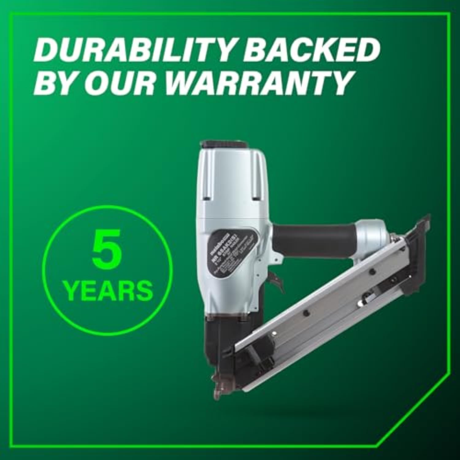 Metabo HPT Strap-Tite Metal Connector Nailer, Pro-Preferred Pneumatic Power Nailers, Connector Tool for Pre-Punched Connectors, 36° Short Magazine, 1-1/2″ to 2-1/2″, NR65AK2S