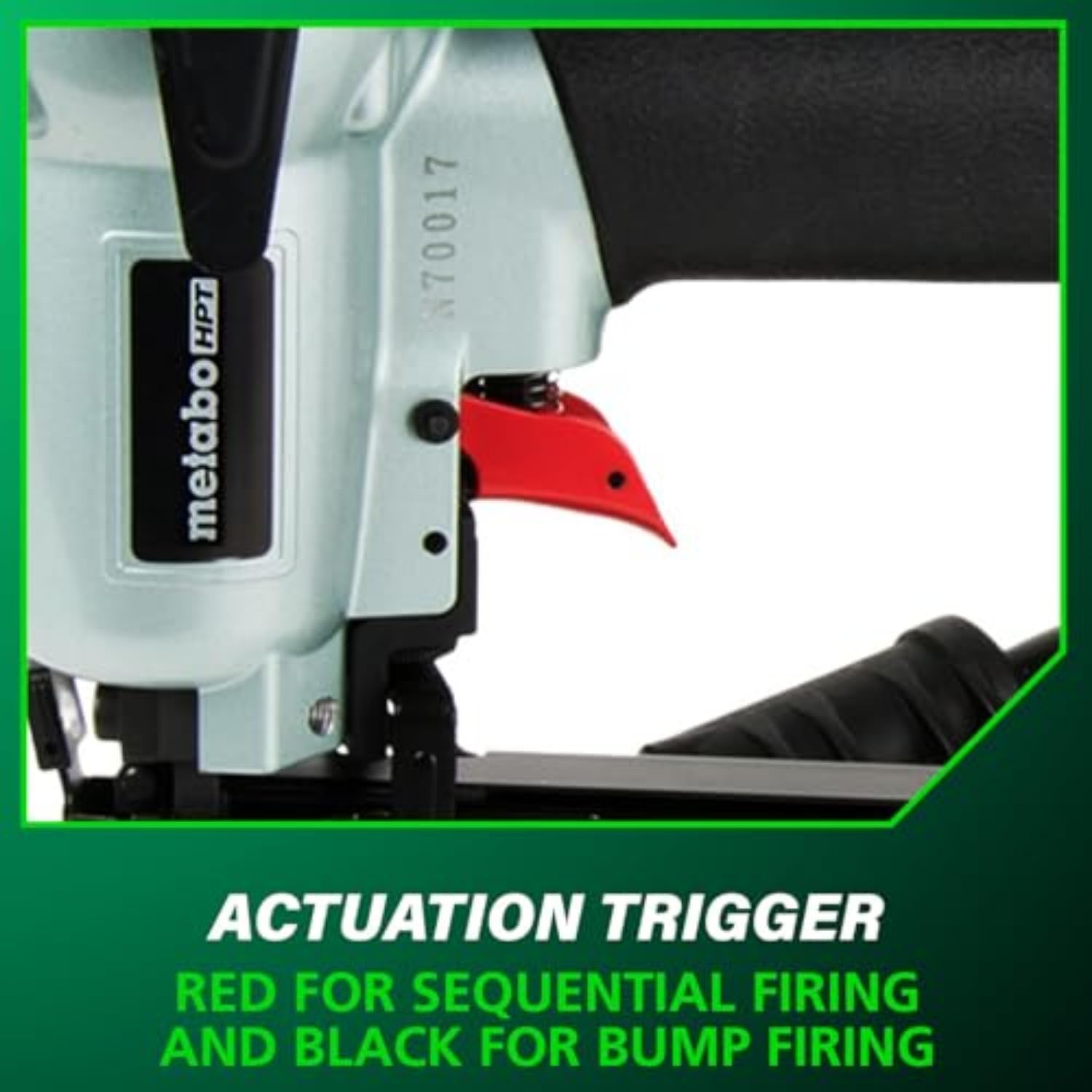 Metabo HPT Cap Stapler, Pro-Preferred Pneumatic Power Nailers, Crown Stapler for Roofing Felt, Foam Insulation & House Wrap, 18 Gauge, Up to 200 7/16' Crown Staples, Length 7/8' to 1-1/2', N3808AP