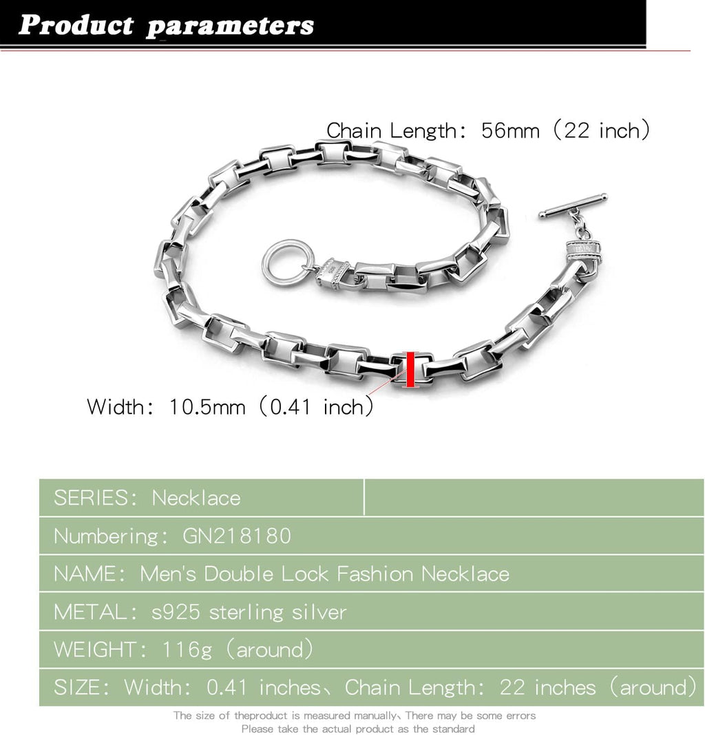 Dankadi Men Solid 925 Sterling Silver Cable Rolo Link Chain Necklace Women 9MM &10MM-Curb Cuban Chain Thick Big Choker 18' 20' 22' 24' 26 '28' 30' Fine Jewelry Gift