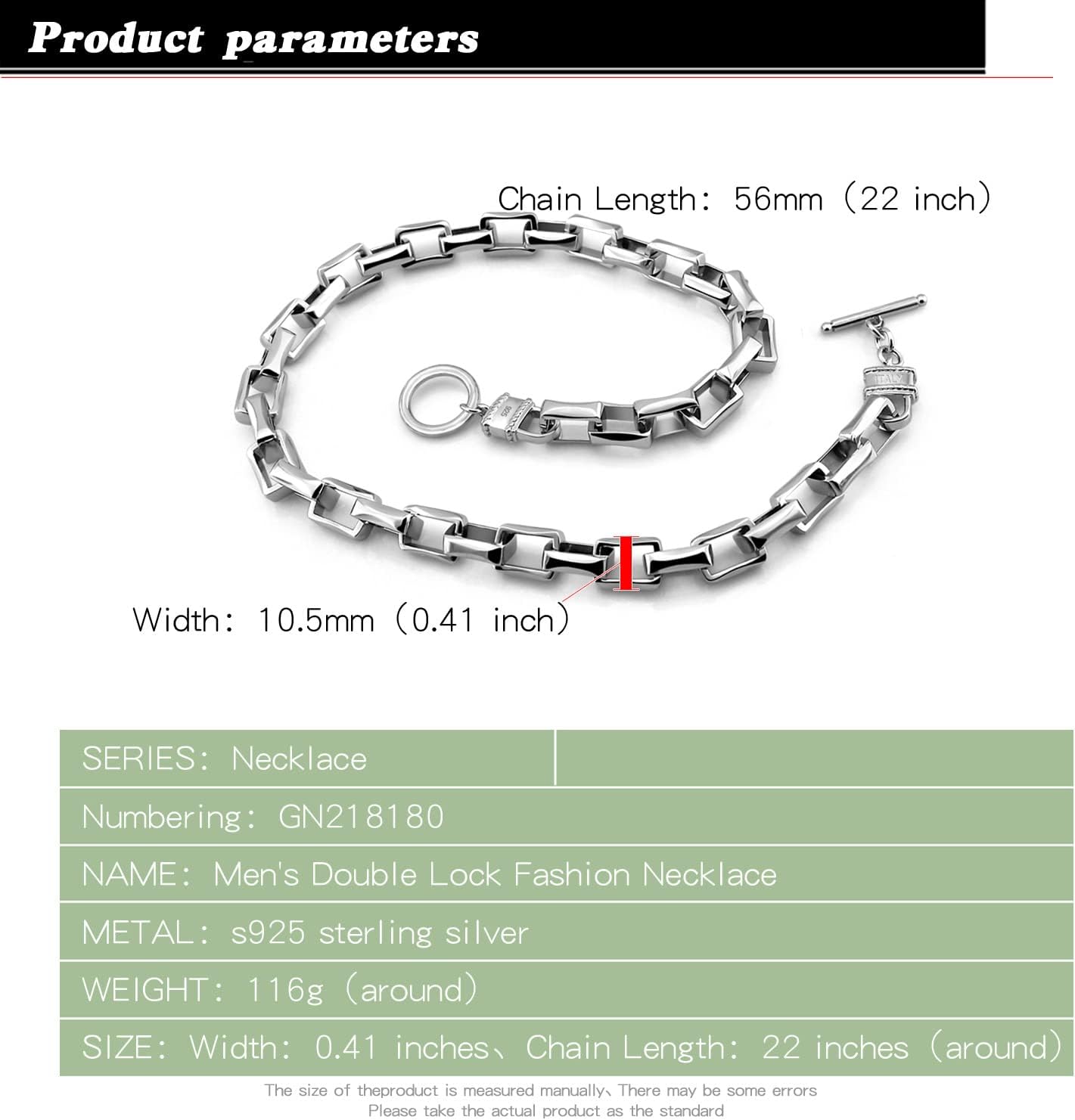 Dankadi Men Solid 925 Sterling Silver Cable Rolo Link Chain Necklace Women 9MM &10MM-Curb Cuban Chain Thick Big Choker 18' 20' 22' 24' 26 '28' 30' Fine Jewelry Gift