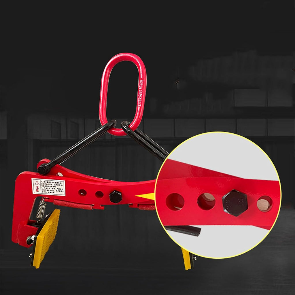 Steel Plate Lifting Clamps A8, Heavy Duty Alloy Steel, 12-24cm (4.7-9.4in), 260kg (573LB) Capacity, Industrial Equipment for Safe Lifting and Transport