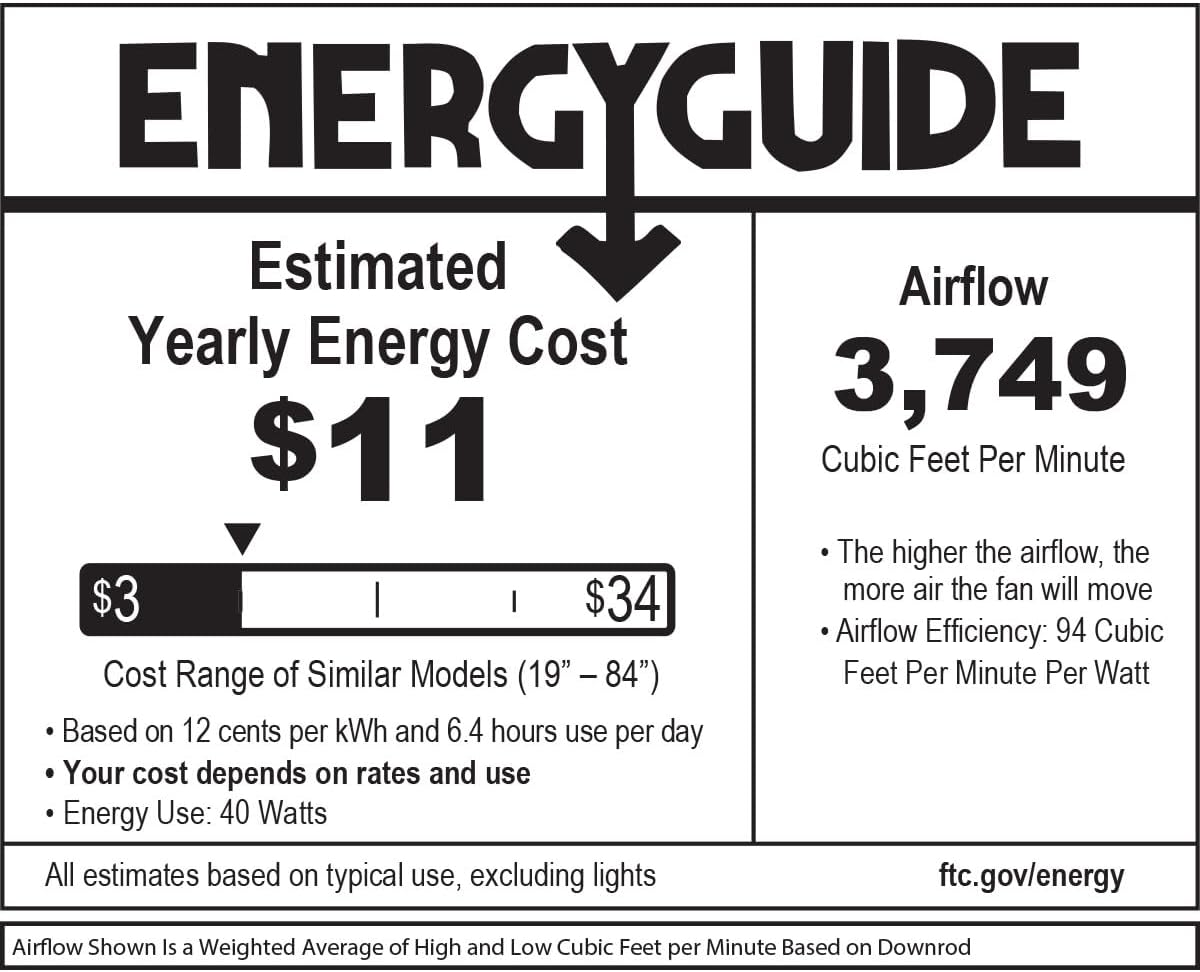 Hinkley Tier 54' Indoor/Outdoor Smart Ceiling Fan with Light + Remote - Composite Fan Blades, Integrated LED - Brushed Nickel