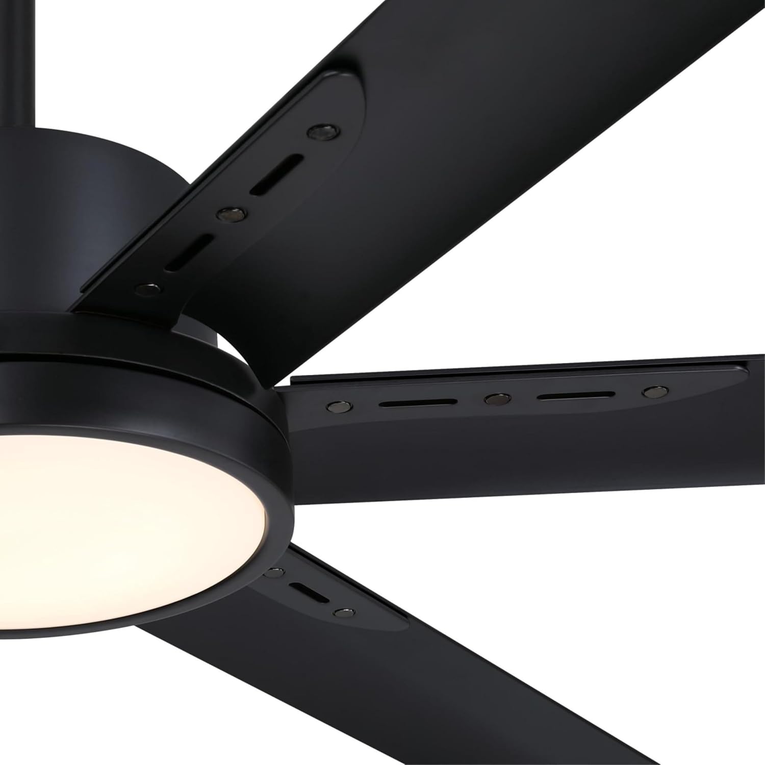 Westinghouse Lighting Hudson Yards Adjustable Ceiling Fan with Light, 80-Inch Industrial-Style Indoor/Outdoor Fan in Matte Black, DC Motor, Dimmable LED with Opal Frosted Glass, Remote Control