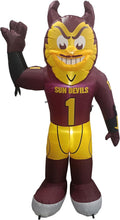 Logo Brands NCAA Arizona State Sun Devils 7 FT Inflatable Mascot -Powerful 12V Blower & Fast Setup – LED Yard Decoration for Game Day, Tailgates, Holidays – NCAA Team Outdoor Décor