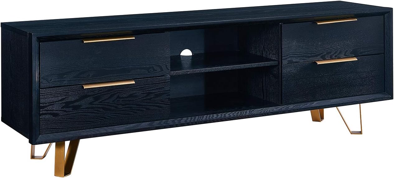 SEI Furniture Malone Black console table,