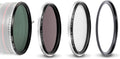 NiSi 67mm Swift VND Mist Kit - True Colour 1-5 & 4 Aperture Variable ND + ND16 Filter + Black Mist Diffusion Effect + Adapter Ring
