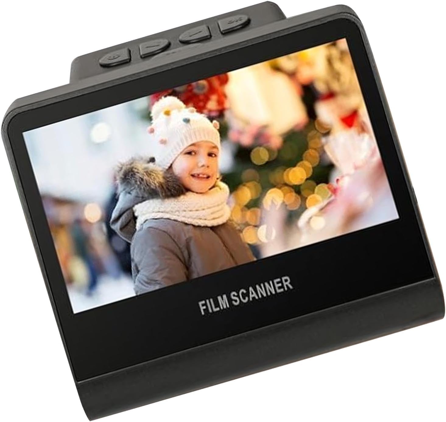 Yunseity Digital Film and Slide Scanner, 22 MP, 5 Inch LCD Screen, 16 GB Memory, Converts 35 Mm 126 110 Super 8 Film 135 126 110 to Digital Images.