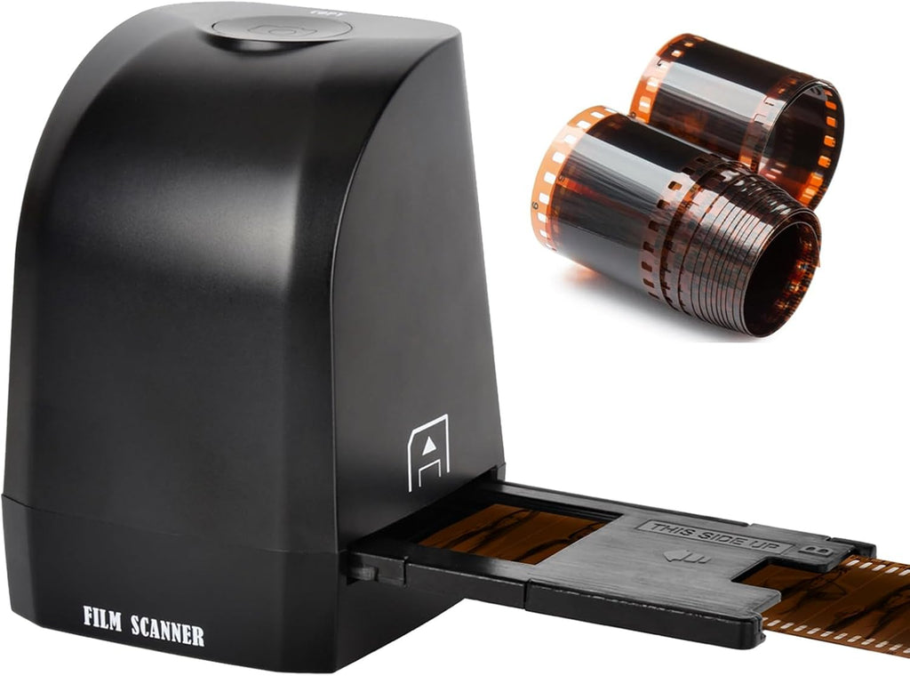 Film Scanner Transfer Machine, Slide Negative Scanner, Convert 35mm/135mm Film Slide to 8MP JPEG Photos, Support Image Preview/Playback/Editing Function, for Gift to Friends, Lover, Family