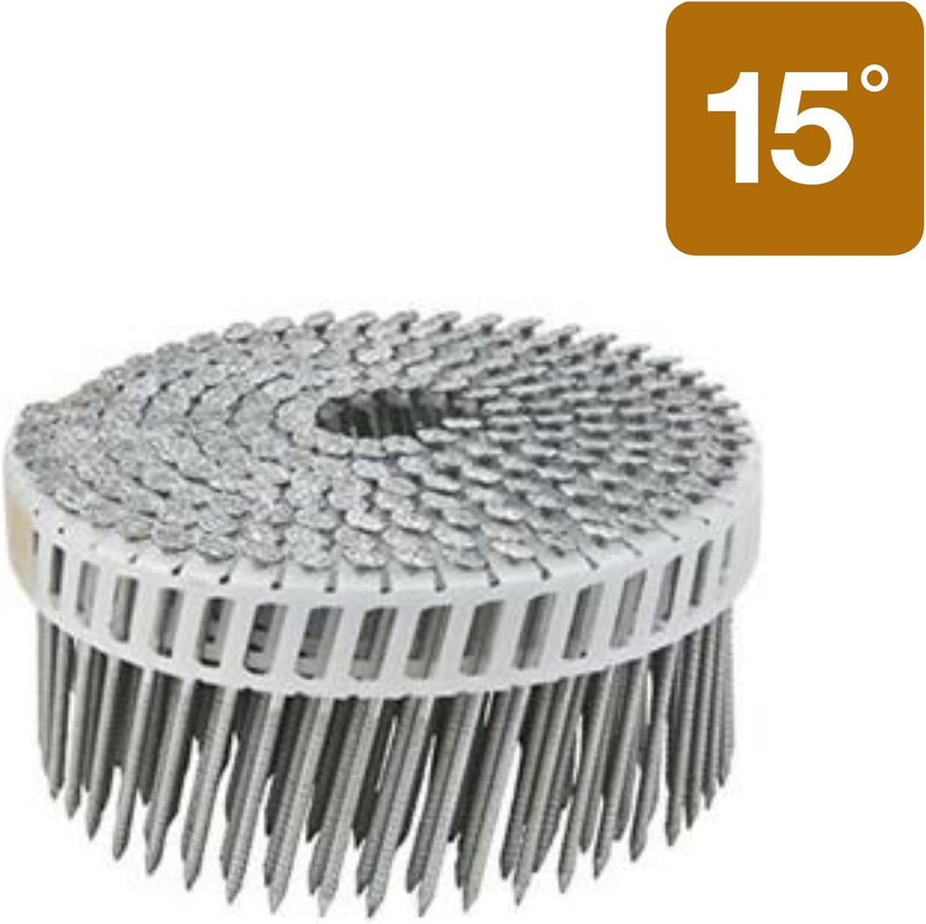 Metabo HPT 13376HPT Plastic Sheet Hot Dipped Galvanized Coil Fiber Cement Nails 2' x .092 Rg | 6000 Count