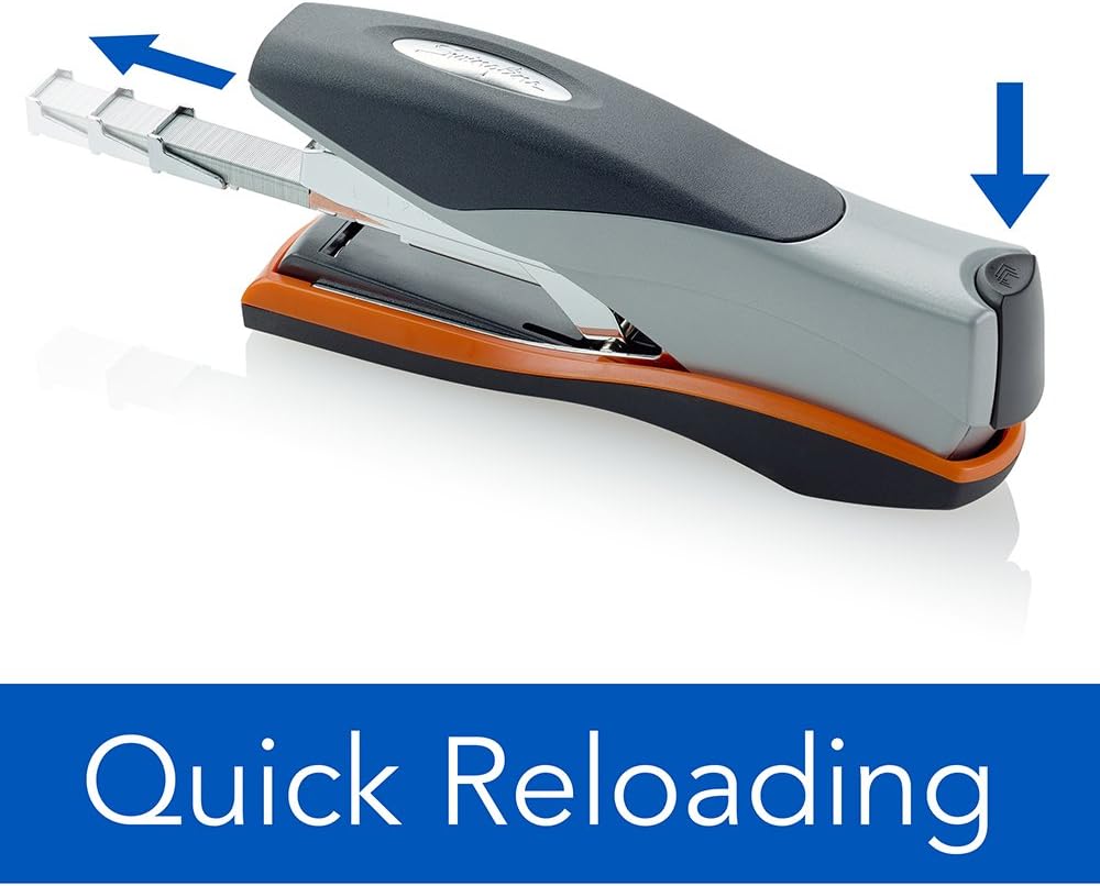 Swingline Optima Stapler Full Size Black/Silver | 40 Sheet Capacity | Reduced Effort | Jam Free | Pack of 6