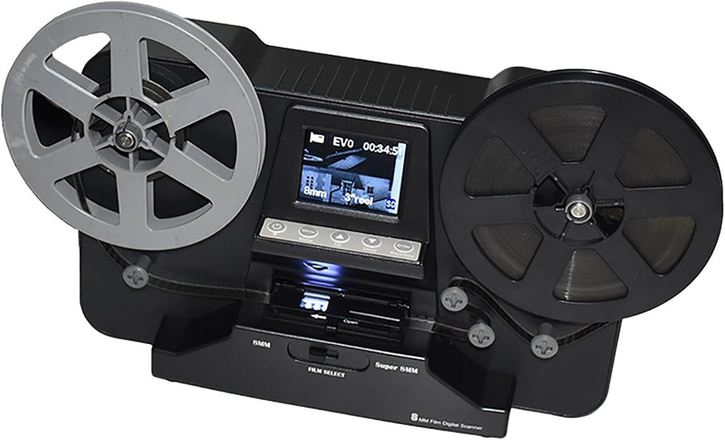 Portable Film Scanner, 2.4' LCD Display Digitizer Converter for Converts Single8 & Super8 Films, Supported USB Outpu & Mp4 Viewing