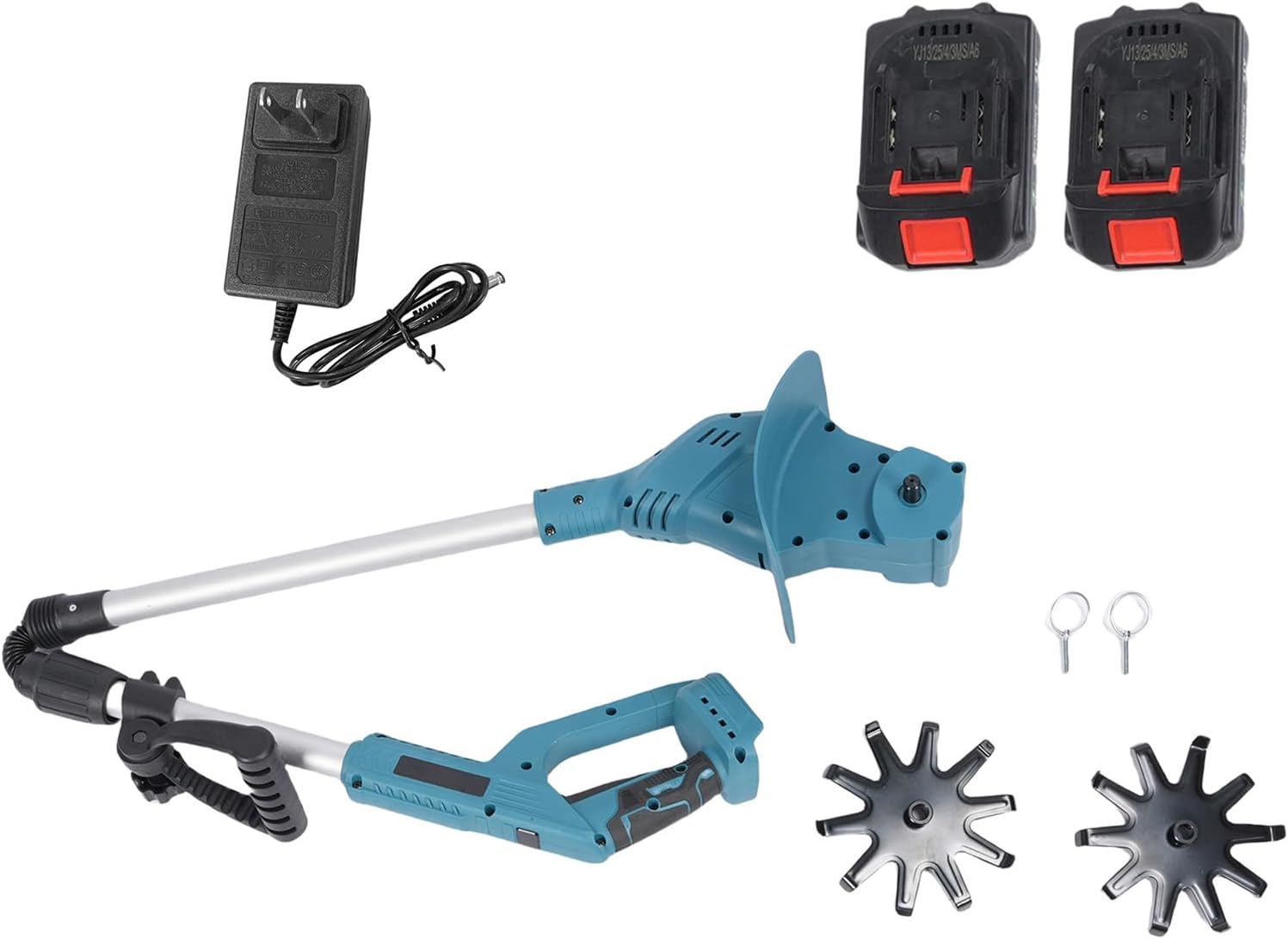 21V Electric Cultivator Cordless Tiller Powerful Efficient Portable Gardening