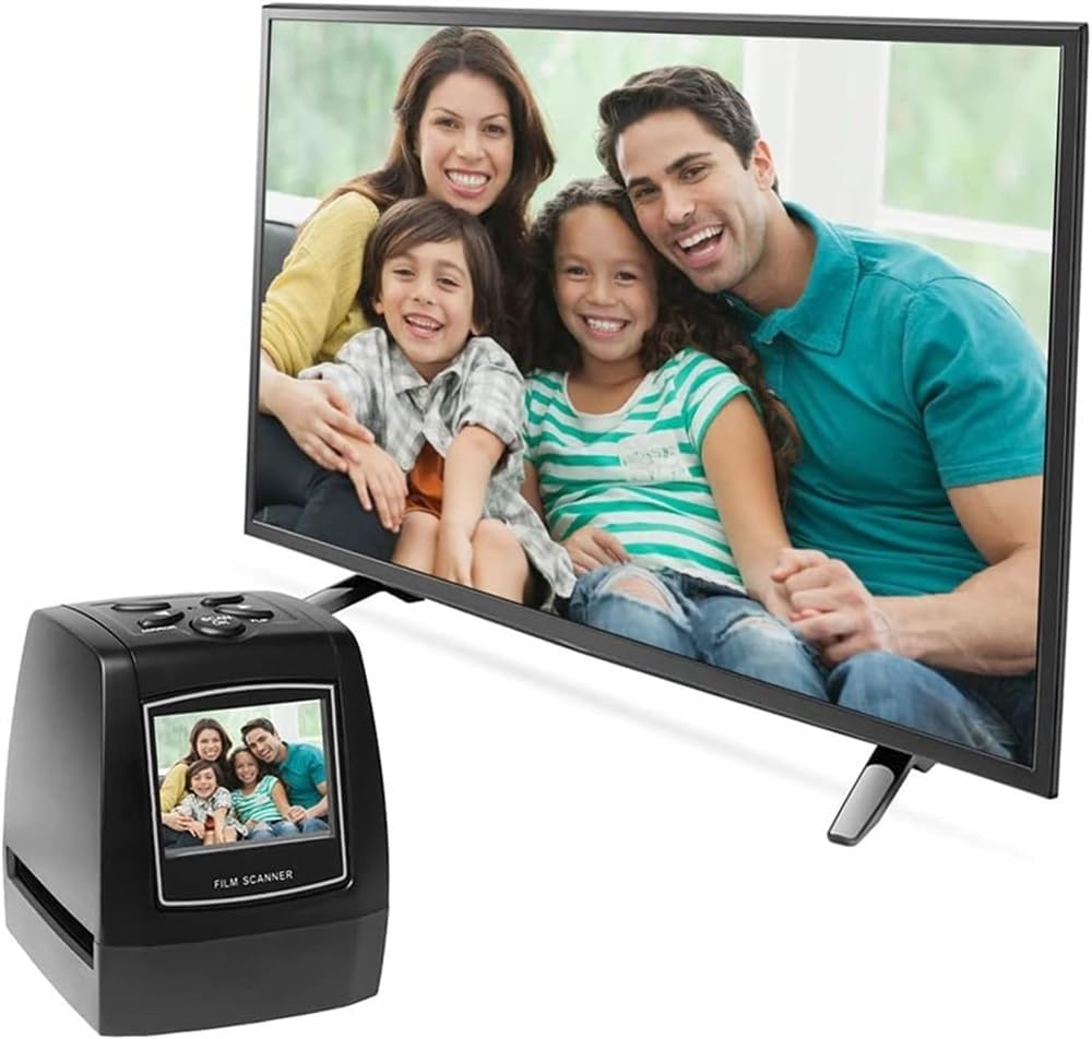 Film Slide Scanner,Negatives Scanner,Convert 135 Film/35mm Slide to JPG Digital Photos,Support USB Output