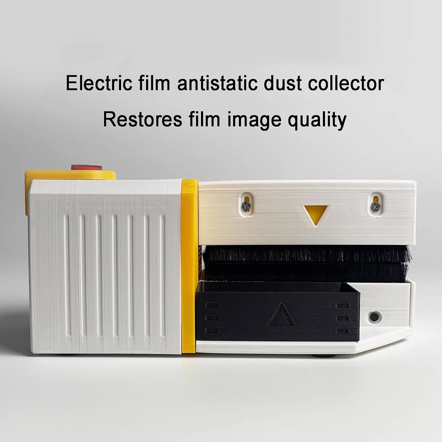 135/120 Negative Cleaning Soft Wool Brush, Film Anti-Static Electric Dust Removal Brush, with Filter Fan, Adjustable Pressure, for Darkroom, Photo Shops