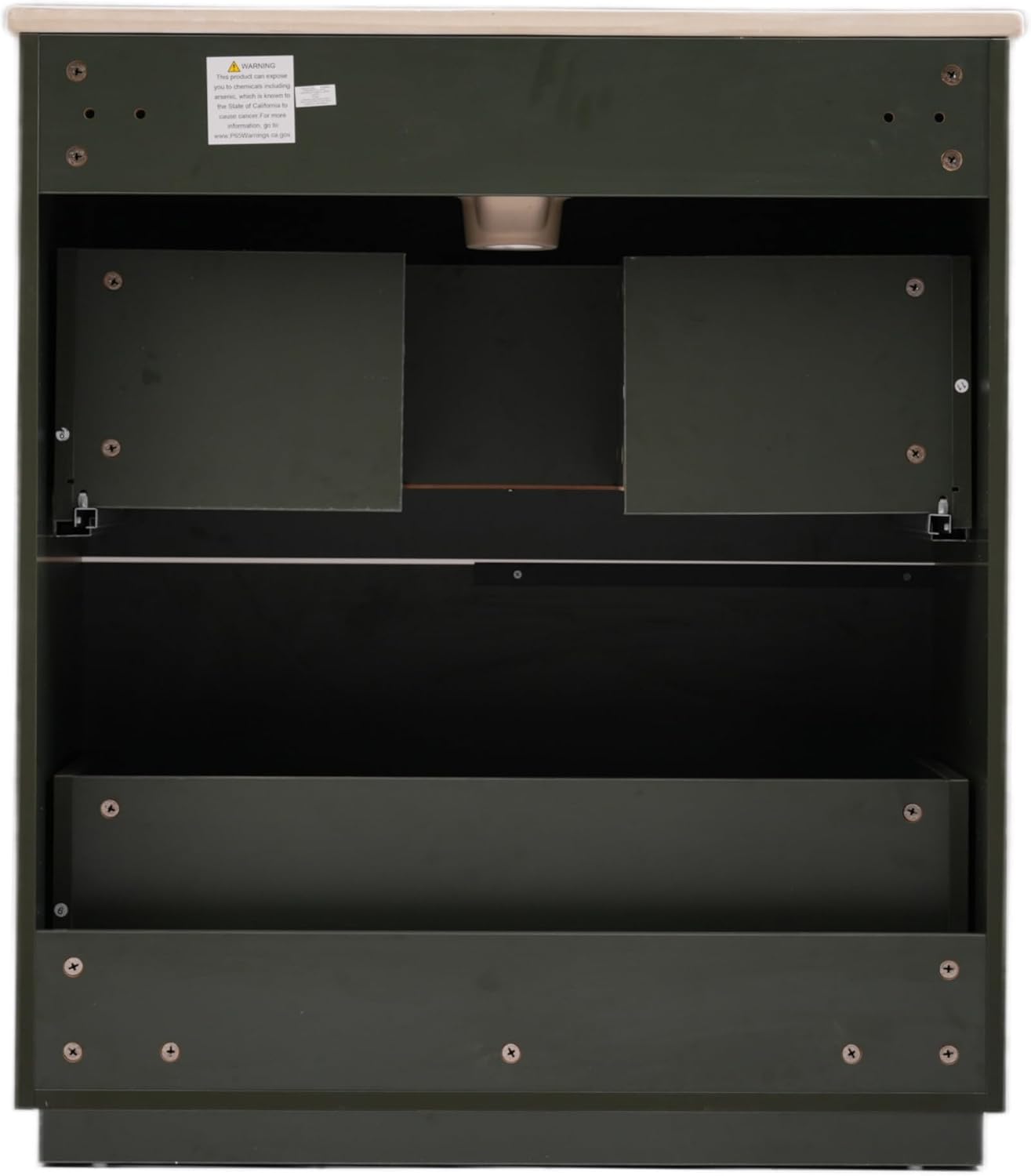 Christopher Knight Home Byron 30' Bathroom Vanity with Sink, Modern Freestanding Bathroom Sink Cabinet with Drawer, Undermount Vanity Sink Cabinet, Bathroom Storage Cabinet with Sink Combo Set, Green