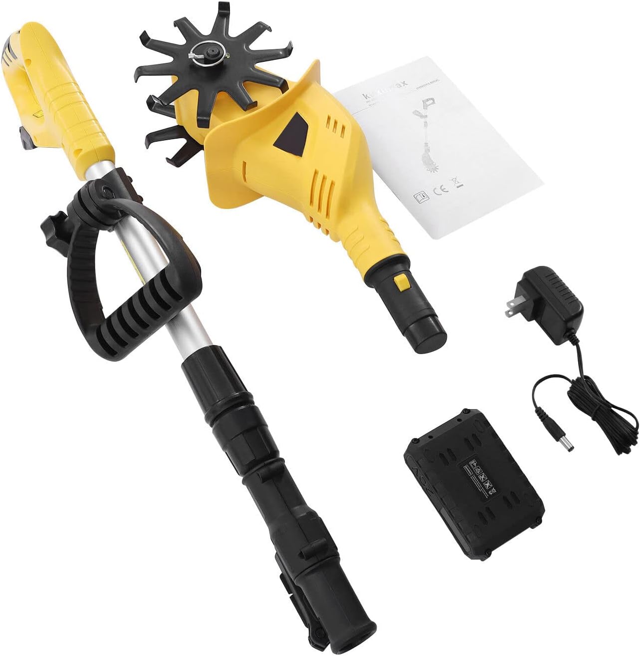 TFCFL Cordless Garden Tiller Electric Cultivator Rototiller Yard Lawn Power Tools 20V (20V)