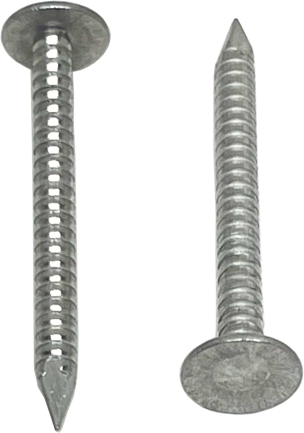 1.25'-RING SHANK ALUMINUM - ROOFING SIDING NAILS - Vinyl & Aluminum Siding & Facia Trim Nail – Aluminum metal secure holding Ring Shank nail – QTY (2000)