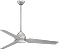 Minka-Aire F753-PN, Java 54' Ceiling Fan & Remote Control, Polished Nickel Finish with Silver Blades
