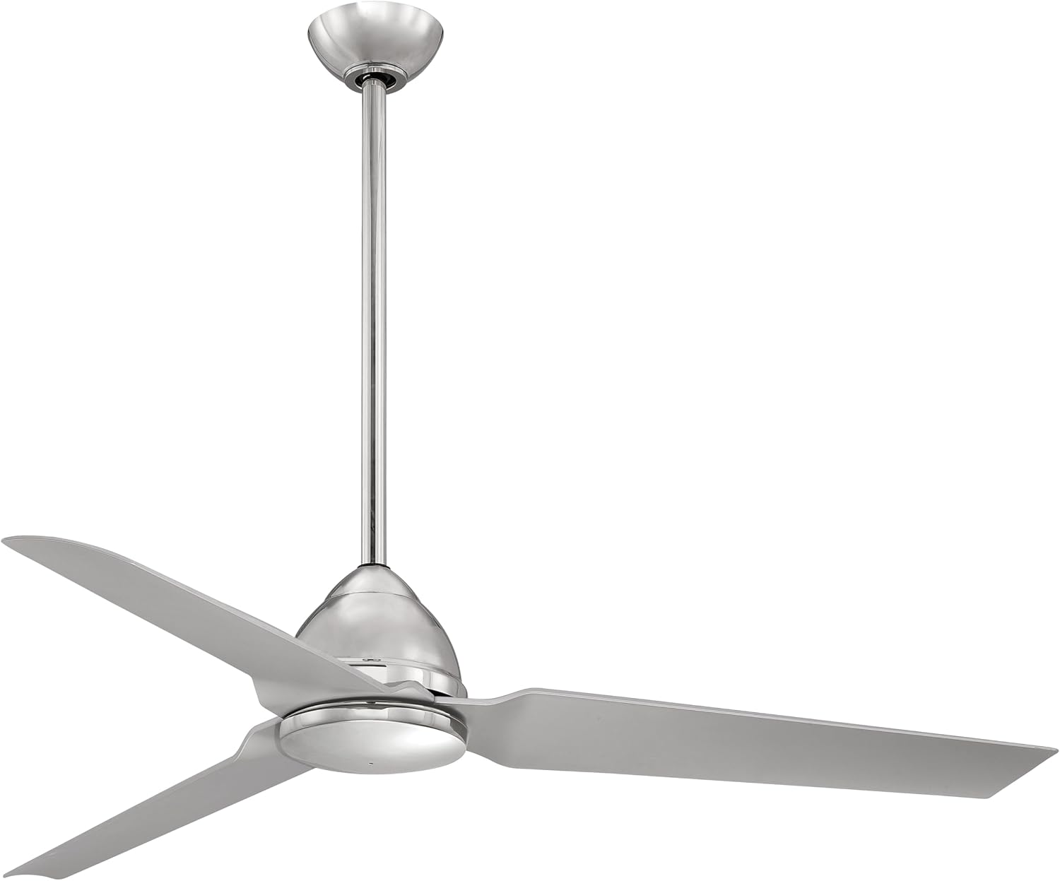 Minka-Aire F753-PN, Java 54' Ceiling Fan & Remote Control, Polished Nickel Finish with Silver Blades
