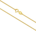 10k 14k 18k Real Gold Thin Gold Chain Necklace for Women, Classic Thin Cable Chain Necklace 1mm, 1.2mm, 1.35mm, 1.6mm, 1.75mm Durable Strong Solid 14k Gold Chain Necklace Women