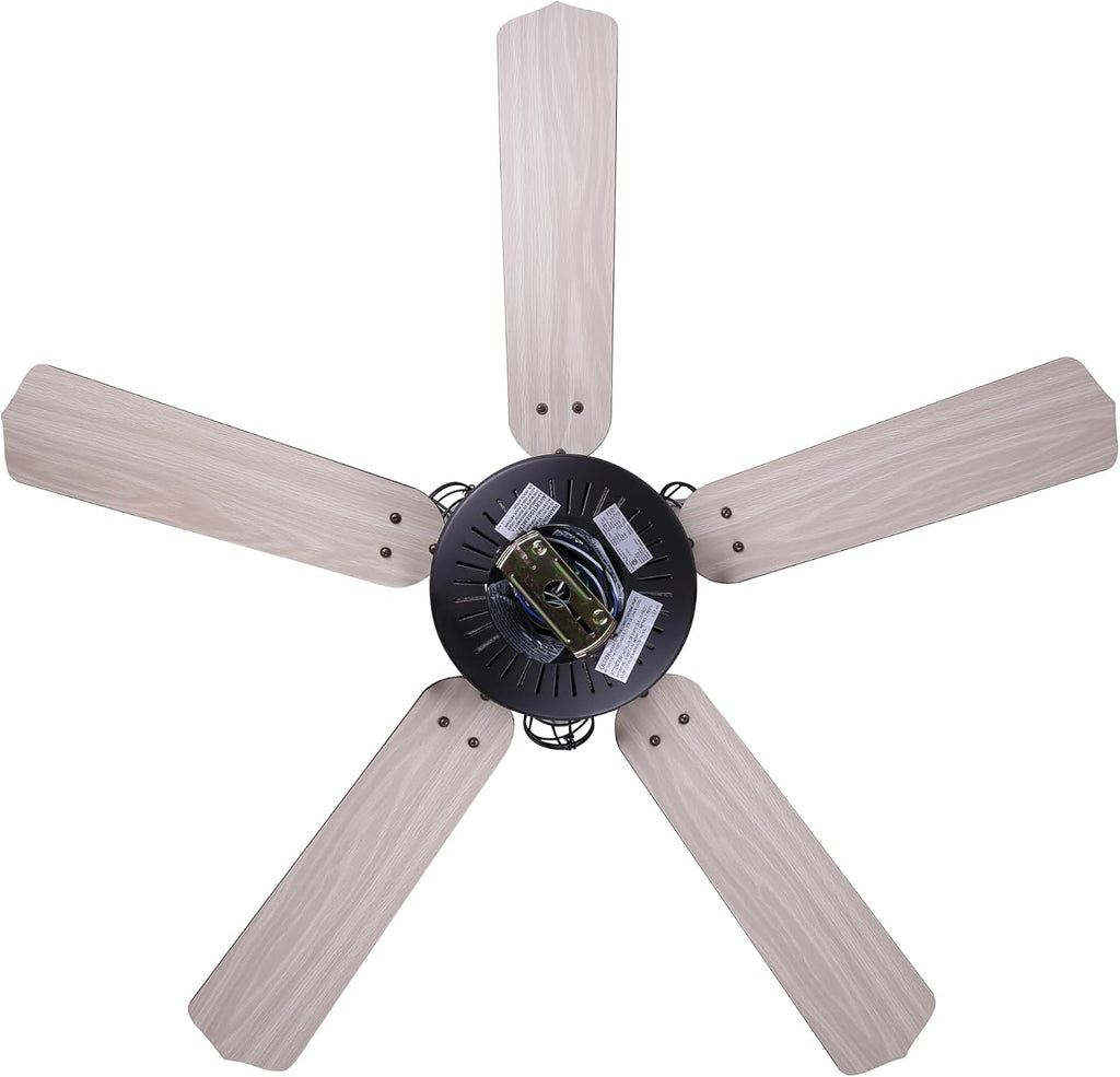 CANARM CF52OTT5GPH Otto 52' Ceiling Fan with 5 Rev Blades Silver Oak/Walnut 3 Light