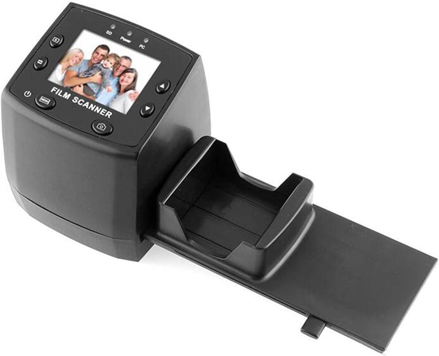 Mini Digital Film & Slide Scanner, Negative Viewer, with 2.4 LCD Color Screen, Slide Mounts Feeder, Converts Film Slides to JPEG Images
