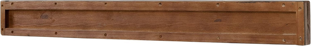 Alaterre Furniture Pomona Entryway Bench and Coat Hook Set – Modern Rustic 48-Inch Solid Wood Bench & Wall Mounted Coat Hook Set for Jackets, Bags & Shoes in Mudroom or Hallway (Rustic Brown)
