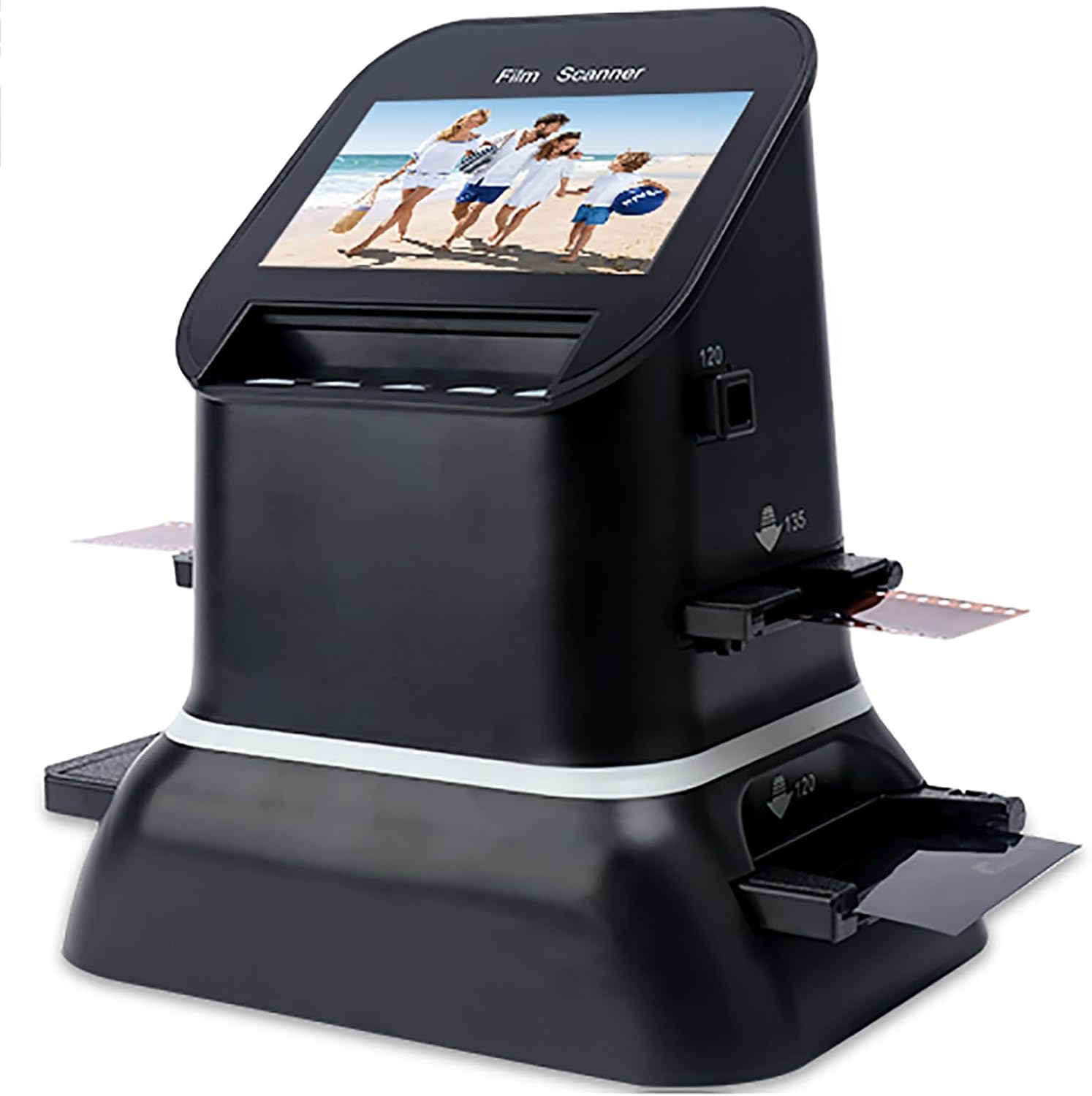 120 High Resolution Film Scanner, Film & Slide Scanner, 1080P LCD Screen, Digital Film Converter, Convert 35mm, 135, 126, 127 Negative & Slides to Digital JPEG