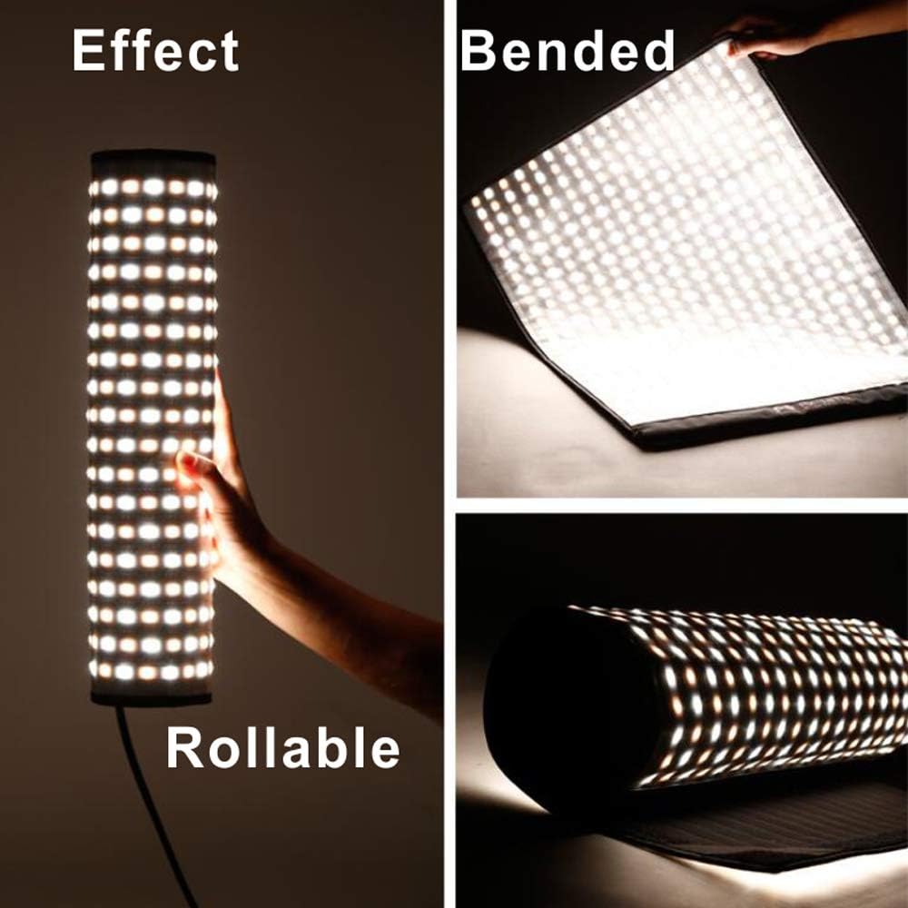 Falcon Eyes Bi-Color RX-18TD Kit Bi-Color Flexible LED Photo Light + RX-18OB Extended Softbox + RX-18SBHC Honeycomb Grid Softbox