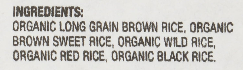 Lundberg Organic Wild Blend Rice, Bulk – Delicious Medley of Black, Brown, Red, & Wild Whole Grains, Kosher Certified, (25 Lb)