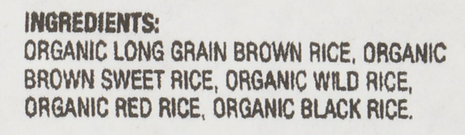 Lundberg Organic Wild Blend Rice, Bulk – Delicious Medley of Black, Brown, Red, & Wild Whole Grains, Kosher Certified, (25 Lb)