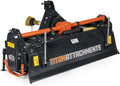 Titan Attachments 3 Point 60' Rotary Tiller Attachment Fits Cat 1 Tractors, Charcoal Finish, Single Speed PTO Driven Cultivator with a 540 RPM Gearbox, Replaceable L-Shaped Tines Work 5' Deep