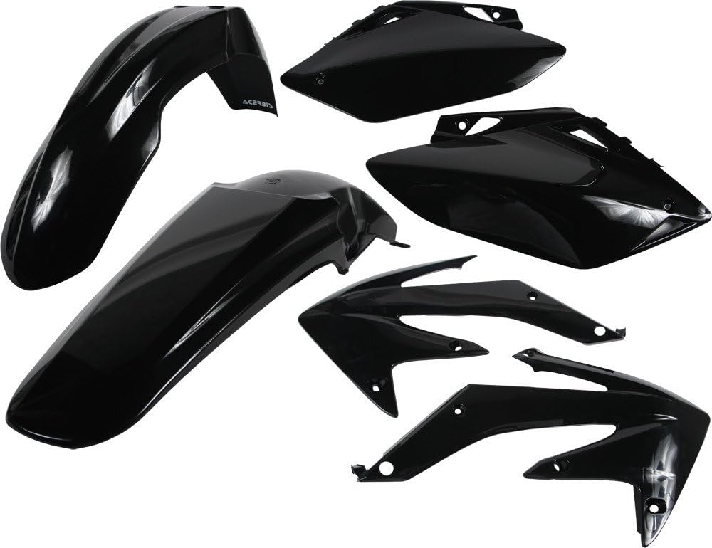 Acerbis Replica Plastic Kit Black Compatible with Honda CRF450R 2005-2006 - 2071100001
