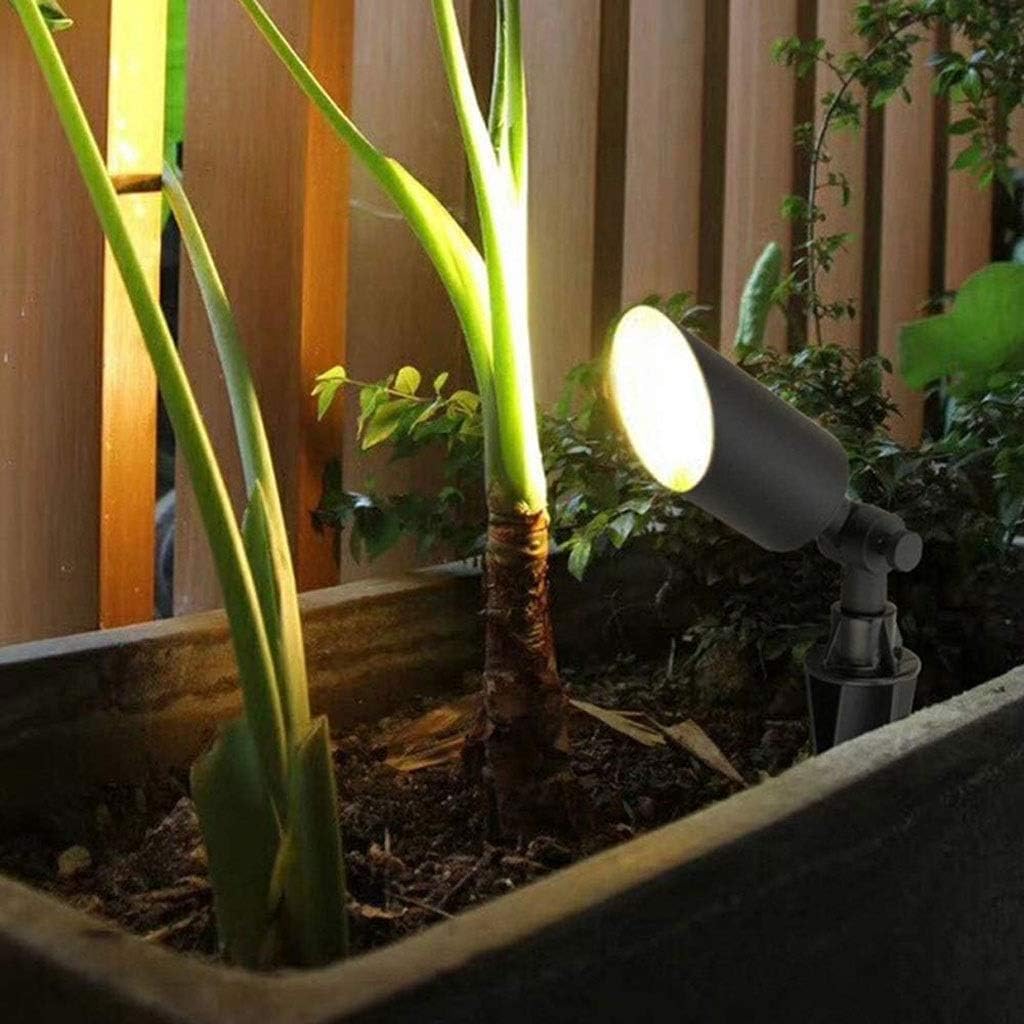 LED Spot Lights,Plug-in Type Waterproof Outdoor Column Light,Lawn Lamps Flexible Angle Adjustable Spotlight Courtyard Ground Flood Lamp