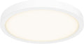 DALS Lighting 10 Inch Round Indoor/Outdoor LED Ceiling Flush Mount (White)