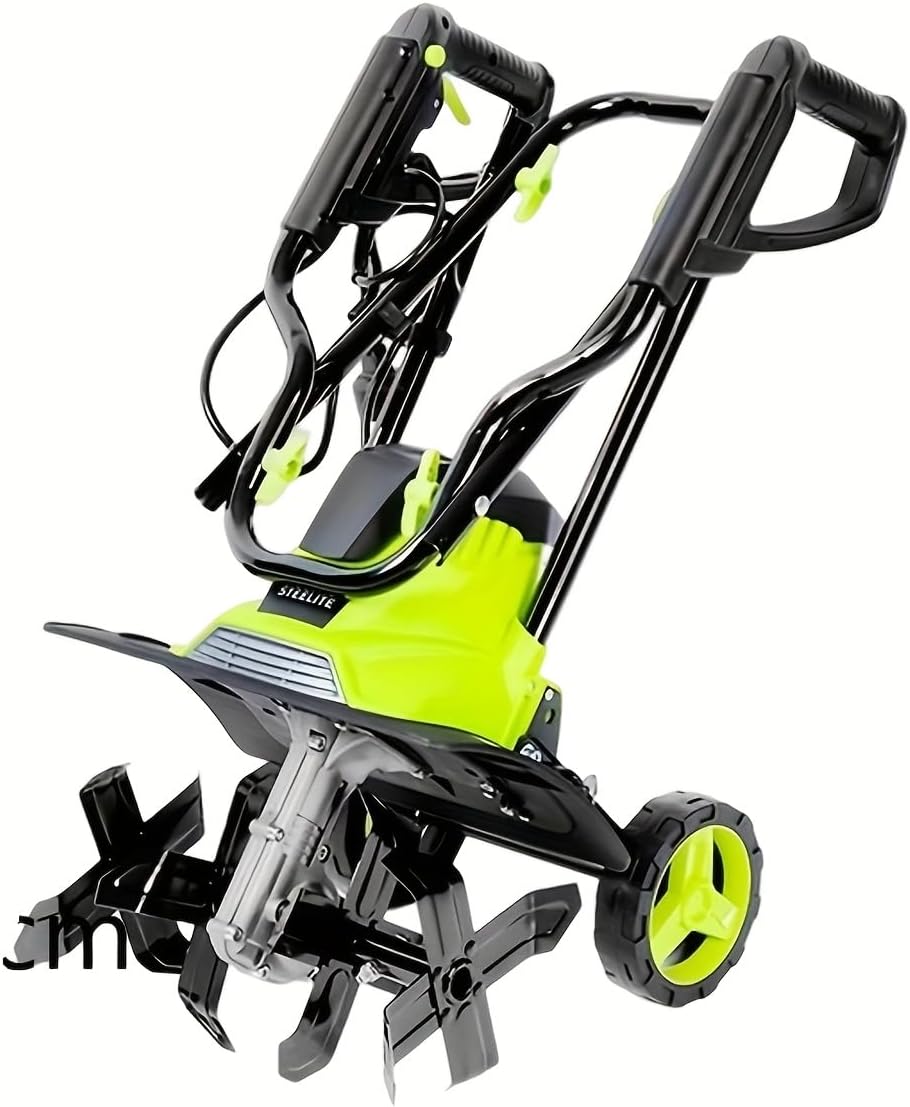 Deli Steelite 14-Inch Corded Electric Tiller & Cultivator | 10-Amp Powerful Garden Tiller for Effortless Soil Cultivation